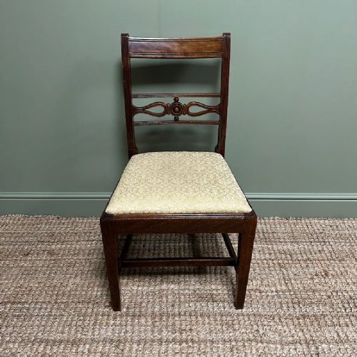 SET OF 6 ANTIQUE GEORGIAN MAHOGANY DINING CHAIRS - ADDITIONAL PHOTO 4
