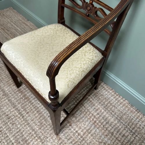 SET OF 6 ANTIQUE GEORGIAN MAHOGANY DINING CHAIRS - ADDITIONAL PHOTO 5