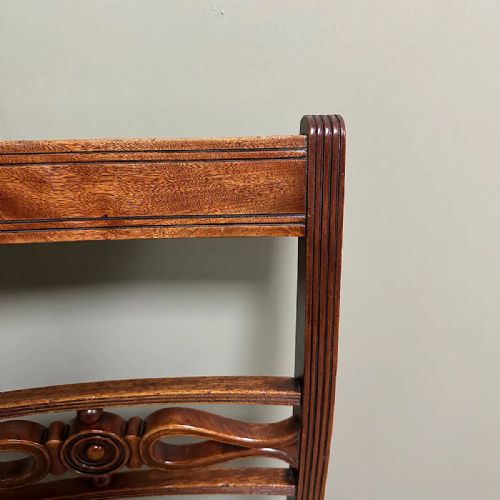 SET OF 6 ANTIQUE GEORGIAN MAHOGANY DINING CHAIRS - ADDITIONAL PHOTO 7