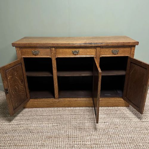 QUALITY VICTORIAN ANTIQUE OAK SIDEBOARD - ADDITIONAL PHOTO 4