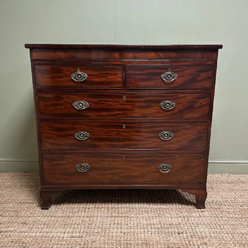 BEAUTIFUL GEORGIAN ANTIQUE MAHOGANY CHEST OF DRAWERS - ADDITIONAL PHOTO 1