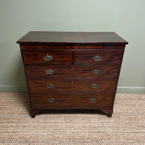 BEAUTIFUL GEORGIAN ANTIQUE MAHOGANY CHEST OF DRAWERS - ADDITIONAL PHOTO 2