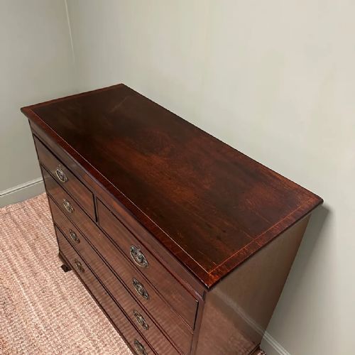 BEAUTIFUL GEORGIAN ANTIQUE MAHOGANY CHEST OF DRAWERS - ADDITIONAL PHOTO 6