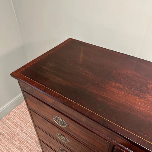 BEAUTIFUL GEORGIAN ANTIQUE MAHOGANY CHEST OF DRAWERS - ADDITIONAL PHOTO 7