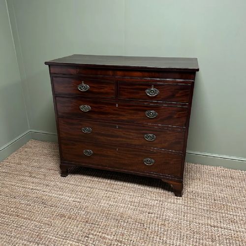 BEAUTIFUL GEORGIAN ANTIQUE MAHOGANY CHEST OF DRAWERS - ADDITIONAL PHOTO 8