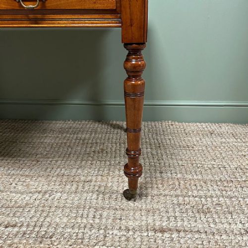QUALITY VICTORIAN WALNUT ANTIQUE WRITING LIBRARY TABLE - ADDITIONAL PHOTO 7