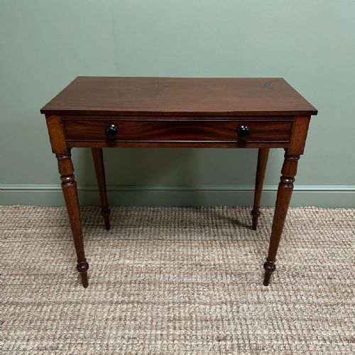 ELEGANT ANTIQUE VICTORIAN MAHOGANY SIDE TABLE - ADDITIONAL PHOTO 3