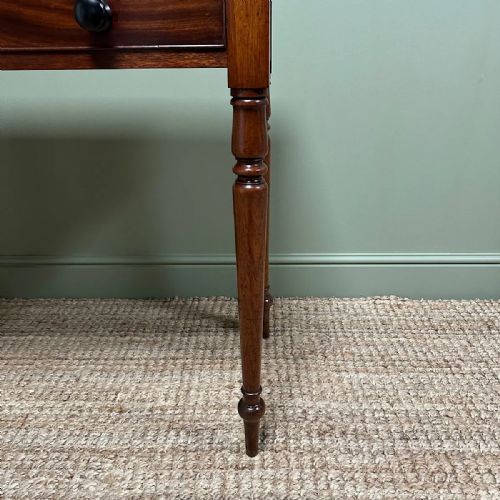 ELEGANT ANTIQUE VICTORIAN MAHOGANY SIDE TABLE - ADDITIONAL PHOTO 6