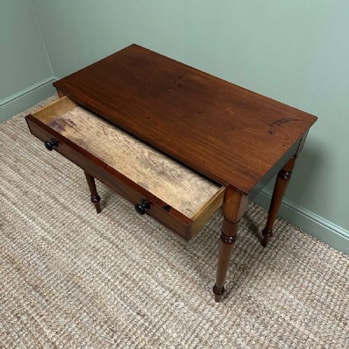 ELEGANT ANTIQUE VICTORIAN MAHOGANY SIDE TABLE - ADDITIONAL PHOTO 7