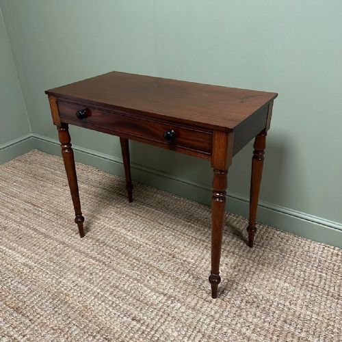 ELEGANT ANTIQUE VICTORIAN MAHOGANY SIDE TABLE - ADDITIONAL PHOTO 8