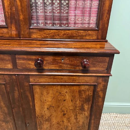 STRIKING VICTORIAN MAHOGANY ANTIQUE BOOKCASE BY HEALS - ADDITIONAL PHOTO 3