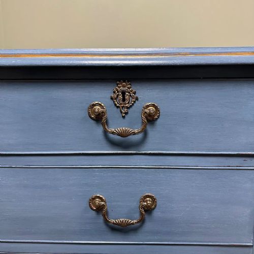 DECORATIVE GEORGE III ANTIQUE CHEST OF DRAWERS - ADDITIONAL PHOTO 2