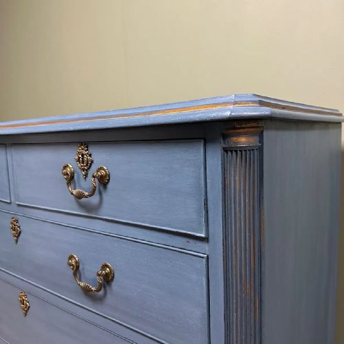 DECORATIVE GEORGE III ANTIQUE CHEST OF DRAWERS - ADDITIONAL PHOTO 3