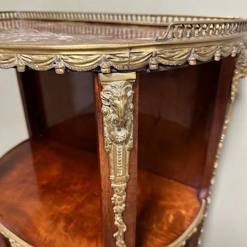 SUPERB QUALITY MAHOGANY ANTIQUE ETAGERE - ADDITIONAL PHOTO 3