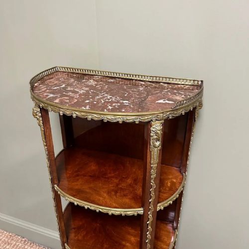 SUPERB QUALITY MAHOGANY ANTIQUE ETAGERE - ADDITIONAL PHOTO 4