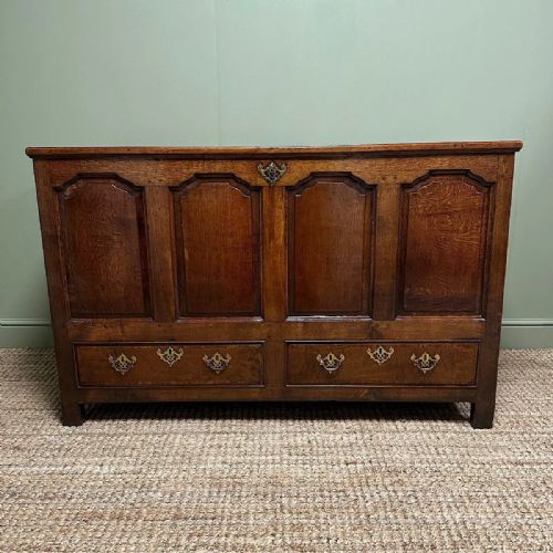 country house period antique oak mule chest - CATEGORY: ANTIQUE CHESTS - DATED 18TH CENTURY