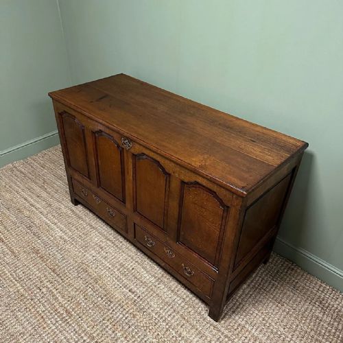 COUNTRY HOUSE PERIOD ANTIQUE OAK MULE CHEST - ADDITIONAL PHOTO 3