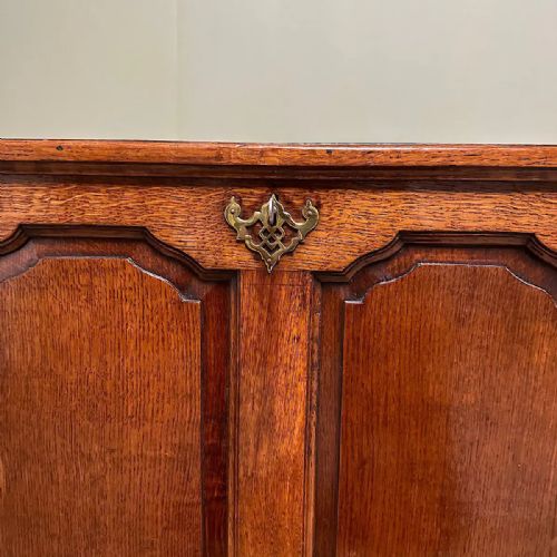 COUNTRY HOUSE PERIOD ANTIQUE OAK MULE CHEST - ADDITIONAL PHOTO 4