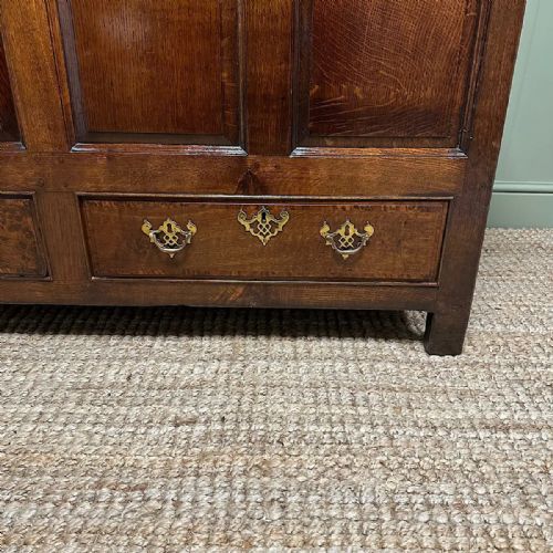COUNTRY HOUSE PERIOD ANTIQUE OAK MULE CHEST - ADDITIONAL PHOTO 5