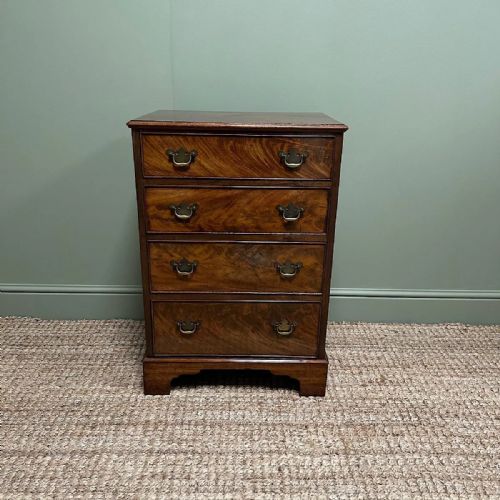 stunning mahogany small antique chest of drawers - CATEGORY: ANTIQUE CHEST OF DRAWERS - DATED 1900