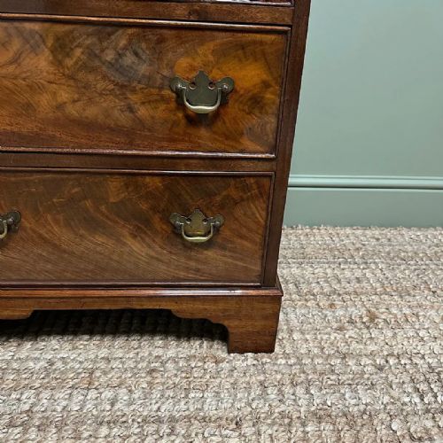 STUNNING MAHOGANY SMALL ANTIQUE CHEST OF DRAWERS - ADDITIONAL PHOTO 6