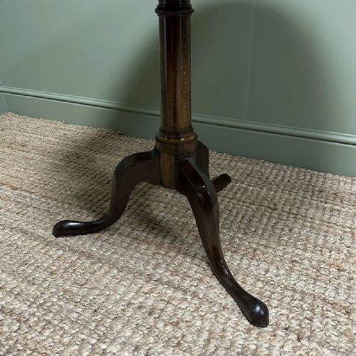 ANTIQUE GEORGIAN MAHOGANY TRIPOD TABLE - ADDITIONAL PHOTO 5