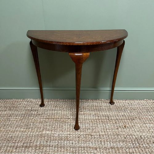 STUNNING SMALL DEMI LUNE SIDE TABLE - ADDITIONAL PHOTO 1