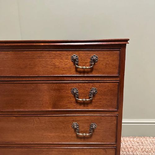 SMALL GEORGIAN DESIGN EDWARDIAN ANTIQUE CHEST OF DRAWERS - ADDITIONAL PHOTO 6