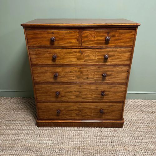 TALL ANTIQUE VICTORIAN MAHOGANY CHEST OF DRAWERS BY JMAPLE - ADDITIONAL PHOTO 2