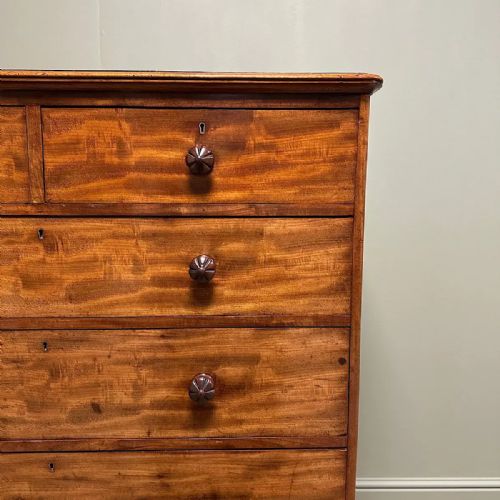 TALL ANTIQUE VICTORIAN MAHOGANY CHEST OF DRAWERS BY JMAPLE - ADDITIONAL PHOTO 3
