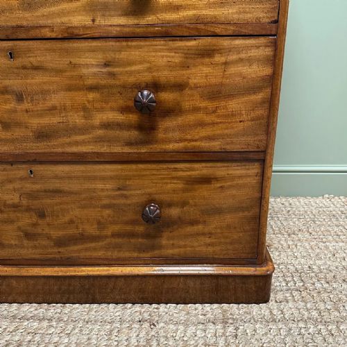TALL ANTIQUE VICTORIAN MAHOGANY CHEST OF DRAWERS BY JMAPLE - ADDITIONAL PHOTO 4