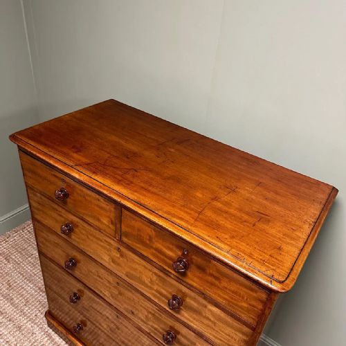 TALL ANTIQUE VICTORIAN MAHOGANY CHEST OF DRAWERS BY JMAPLE - ADDITIONAL PHOTO 7