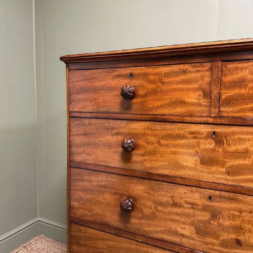 TALL ANTIQUE VICTORIAN MAHOGANY CHEST OF DRAWERS BY JMAPLE - ADDITIONAL PHOTO 8