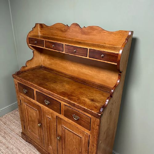 VICTORIAN ANTIQUE PINE DRESSER - ADDITIONAL PHOTO 4