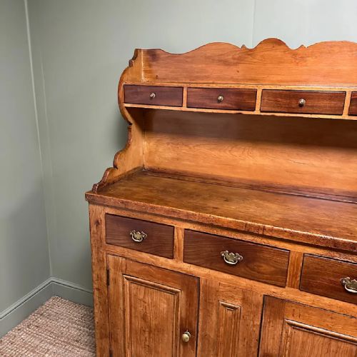VICTORIAN ANTIQUE PINE DRESSER - ADDITIONAL PHOTO 6