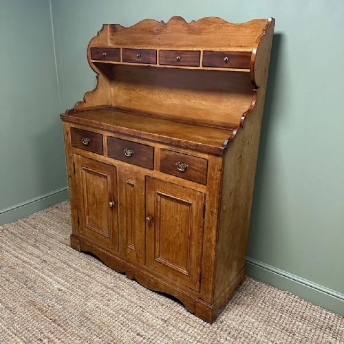 VICTORIAN ANTIQUE PINE DRESSER - ADDITIONAL PHOTO 8