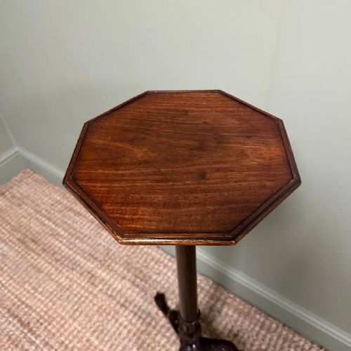 UNUSUAL VICTORIAN MAHOGANY ANTIQUE TORCHERE - ADDITIONAL PHOTO 4