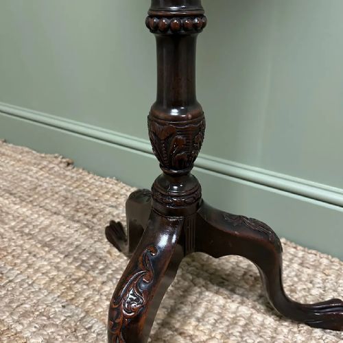 UNUSUAL VICTORIAN MAHOGANY ANTIQUE TORCHERE - ADDITIONAL PHOTO 5