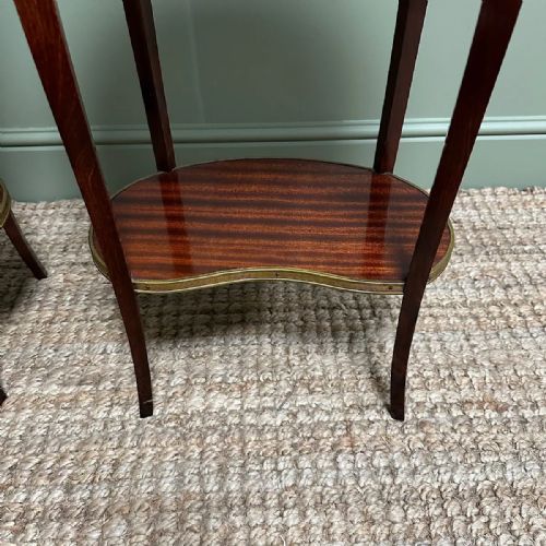 SUPERB PAIR OF ANTIQUE SIDE TABLES LAMP TABLES - ADDITIONAL PHOTO 6