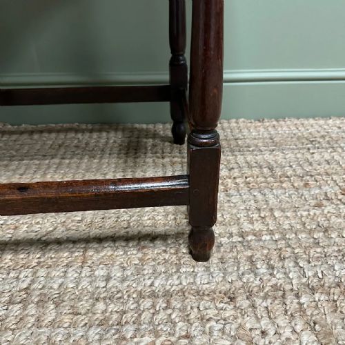PERIOD COUNTRY HOUSE ANTIQUE OAK LOW BOY SIDE TABLE - ADDITIONAL PHOTO 5