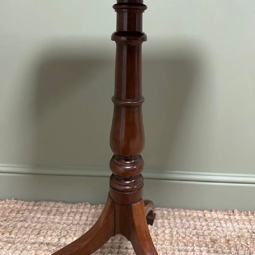 ELEGANT 19TH CENTURY ANTIQUE MAHOGANY OCCASIONAL TABLE - ADDITIONAL PHOTO 2