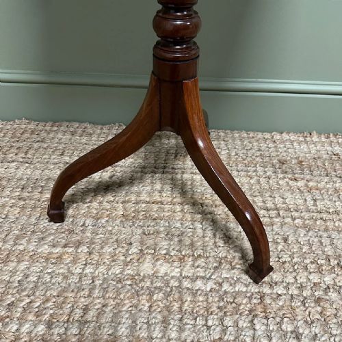 ELEGANT 19TH CENTURY ANTIQUE MAHOGANY OCCASIONAL TABLE - ADDITIONAL PHOTO 3