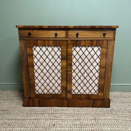spectacular regency rosewood antique cabinet - CATEGORY: ANTIQUE CABINETS - DATED REGENCY