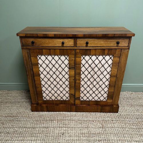 SPECTACULAR REGENCY ROSEWOOD ANTIQUE CABINET - ADDITIONAL PHOTO 2