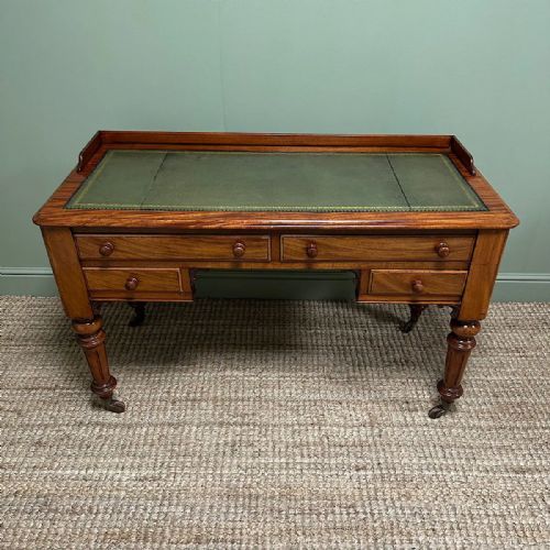 QUALITY ANTIQUE VICTORIAN MAHOGANY WRITING TABLE - ADDITIONAL PHOTO 2
