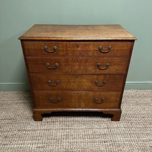STUNNING LATE 18TH CENTURY OAK CHEST OF DRAWERS - ADDITIONAL PHOTO 2