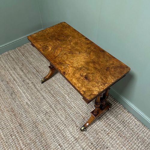 STUNNING WALNUT ANTIQUE VICTORIAN CARD TABLE GAMES TABLE - ADDITIONAL PHOTO 6