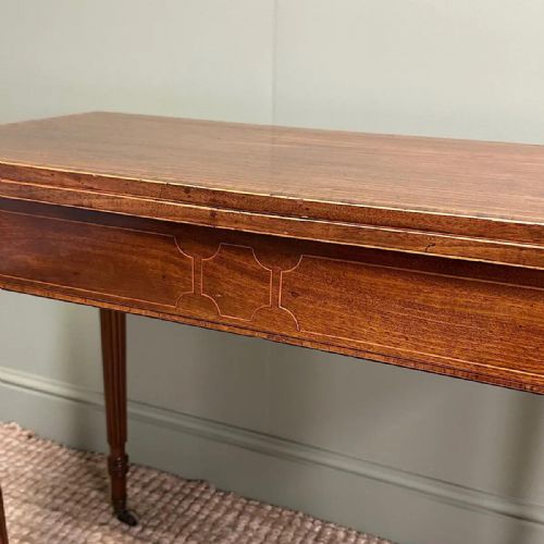 SPECTACULAR 19TH CENTURY ANTIQUE MAHOGANY TEA TABLE - ADDITIONAL PHOTO 1