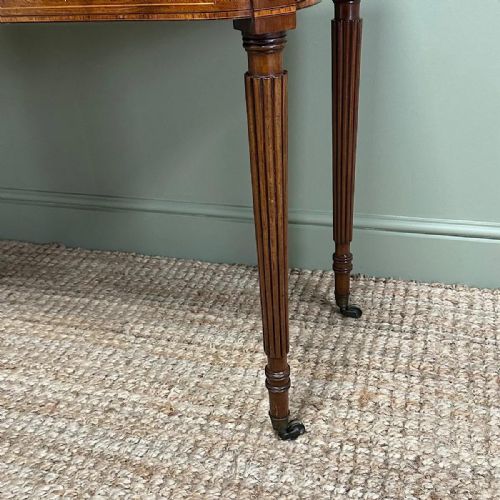 SPECTACULAR 19TH CENTURY ANTIQUE MAHOGANY TEA TABLE - ADDITIONAL PHOTO 3