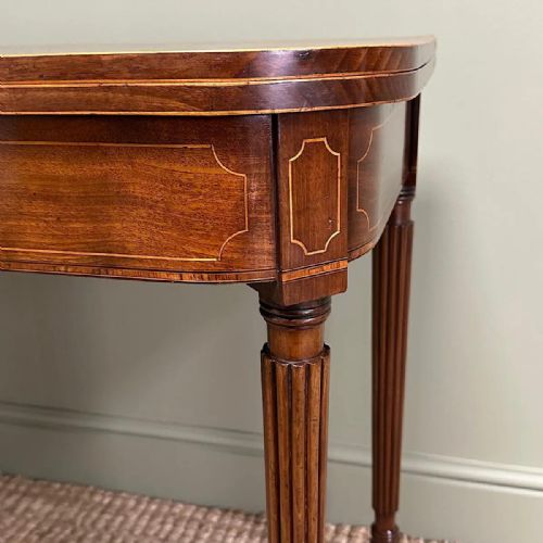 SPECTACULAR 19TH CENTURY ANTIQUE MAHOGANY TEA TABLE - ADDITIONAL PHOTO 4